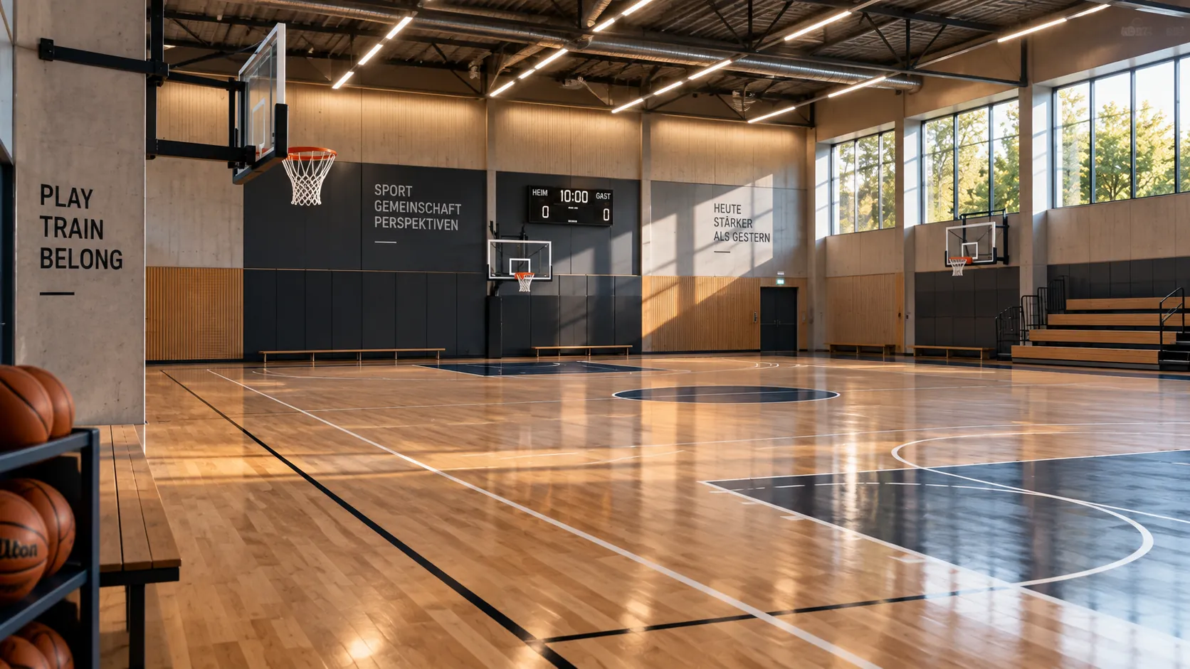 Sporthalle für Buchungen, symbolische Darstellung